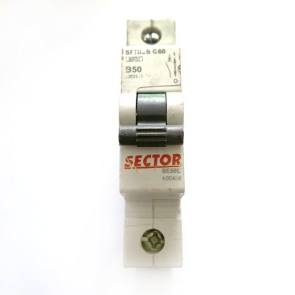 Sector Series G60 SE50B 6490458 B50 50A 50 Amp MCB Circuit Breaker Type B